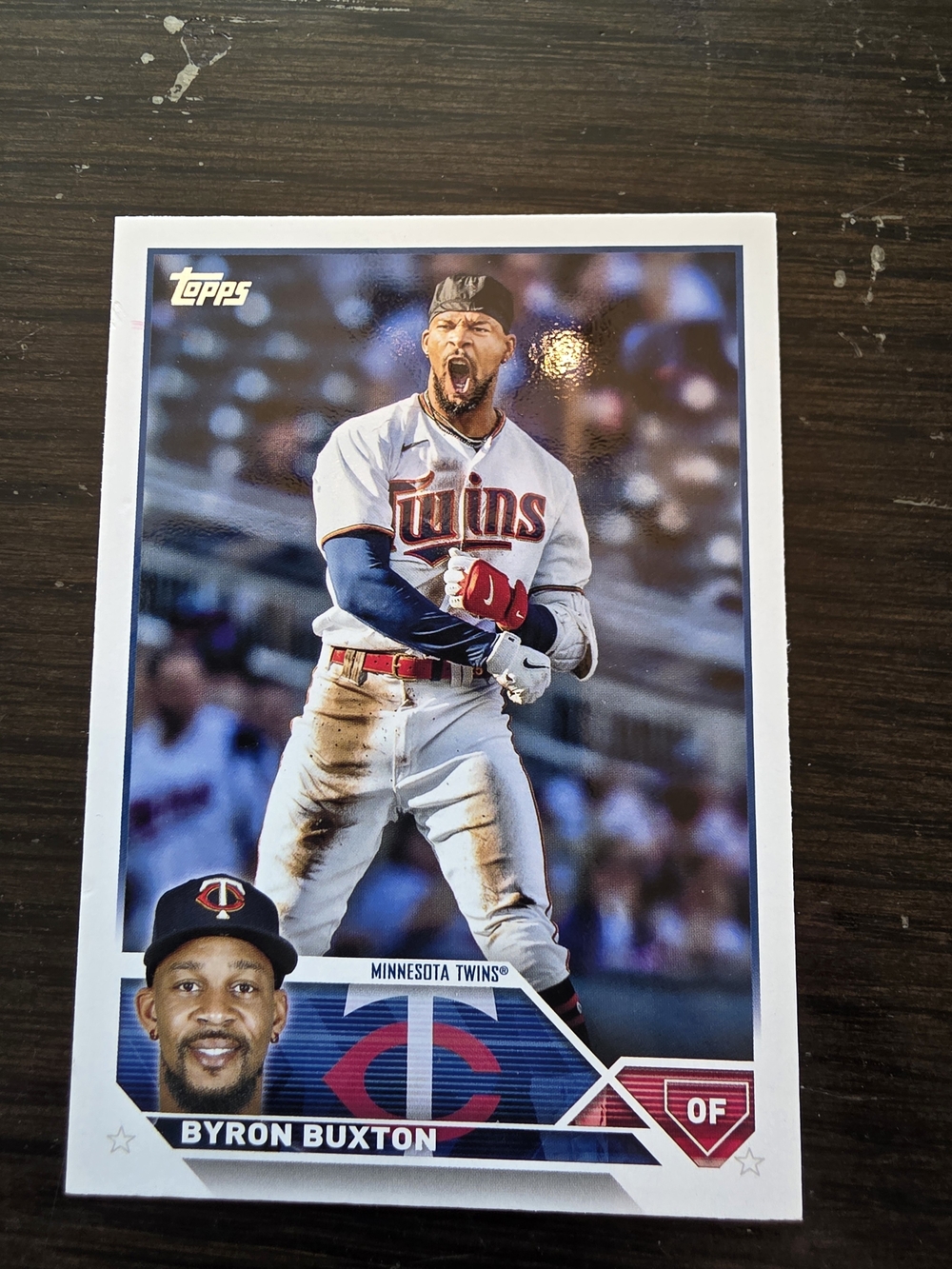Topps Byron Buxton Baseball Card - White/Blue/Red